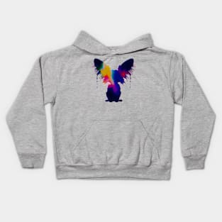 Papillon Continental Toy Spaniel Stencil Kids Hoodie